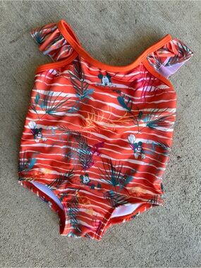 Orange Mickey One-Piece Swimsuit